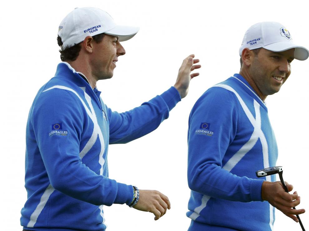 Rory McIlrroy felicita a Sergio García