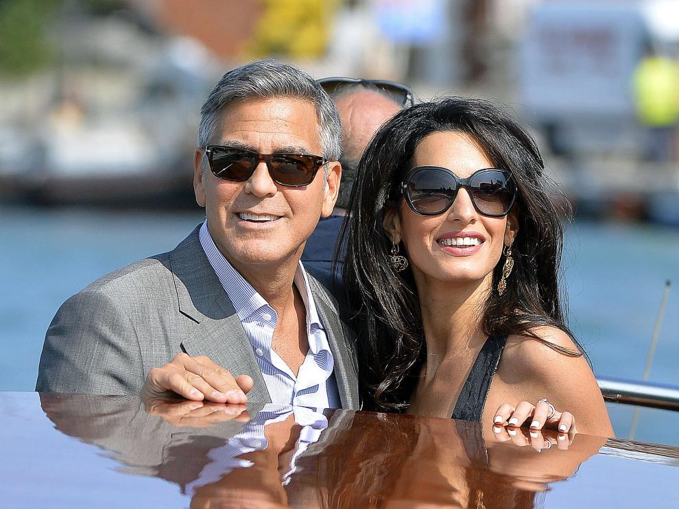 El actor y su prometida, ya en Venecia