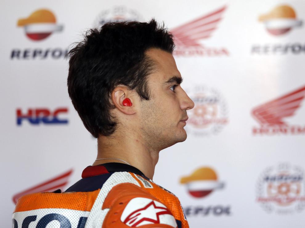 Pedrosa durante los entrenamientos