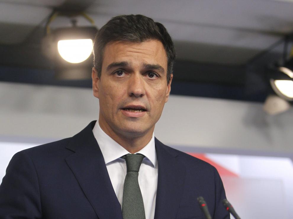 Pedro Sánchez habla de Cataluña.