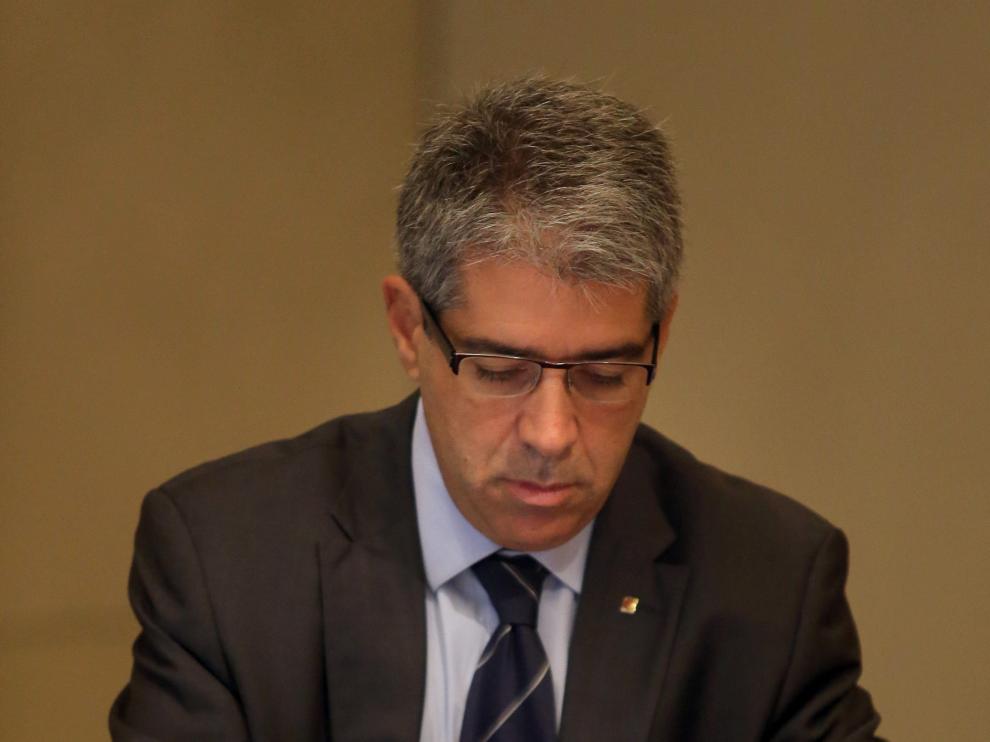 Francesc Homs, durante la reunión del Gobierno catalán