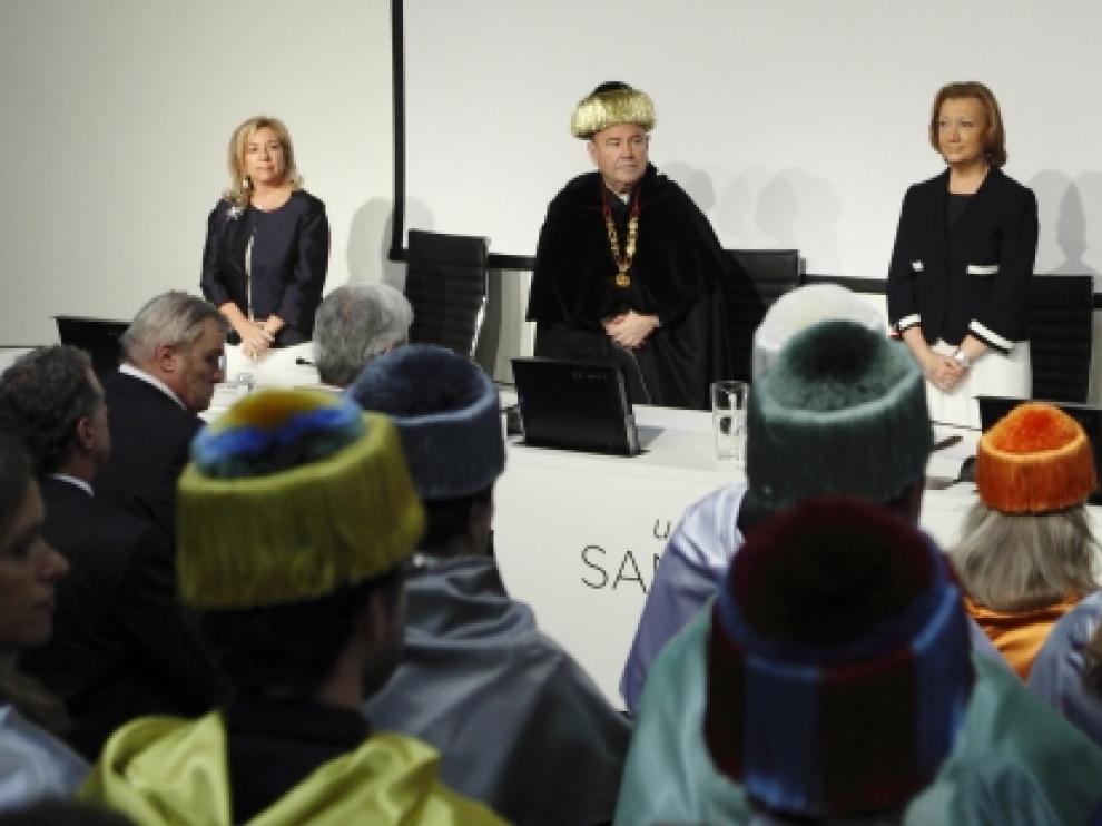 Rudi participó en el acto de apertura de curso en la Universidad San Jorge