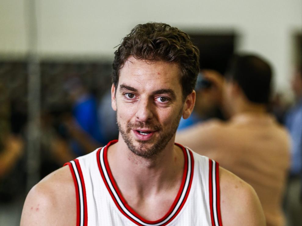 Gasol con la camiseta los Chicago Bulls