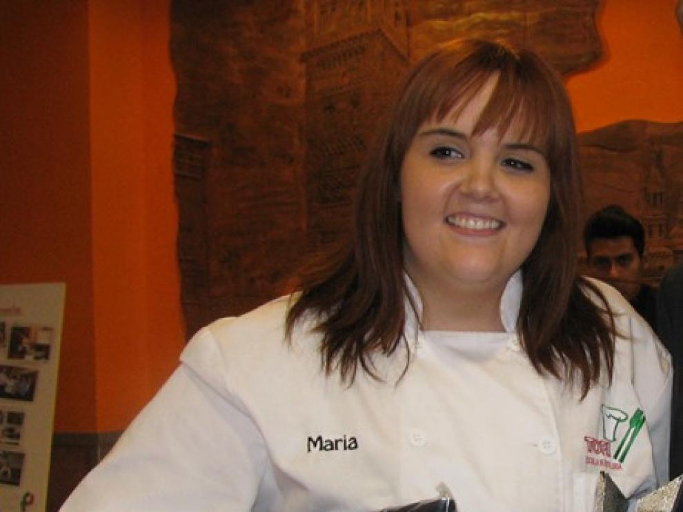 María Clavería, alumna de Topi finalista en el concurso nacional de tapas Aula Makro