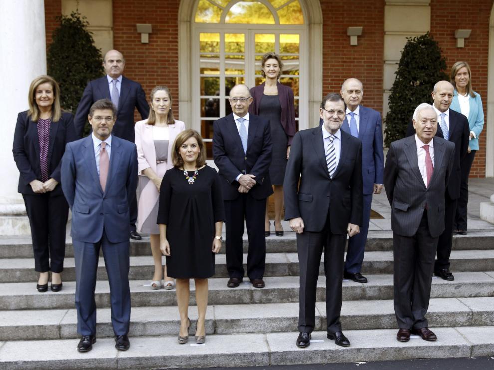 Foto de familia del Gobierno de Rajoy