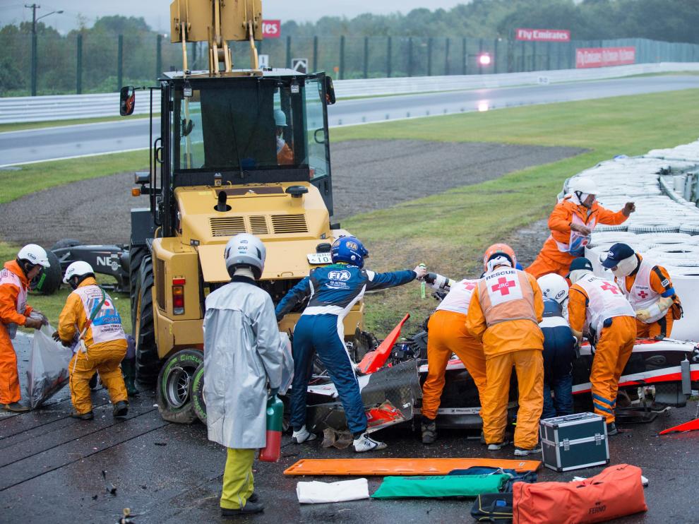El grave accidente ha empañado el GP de Japón