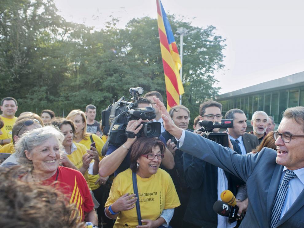 Artur Mas en un acto este lunes