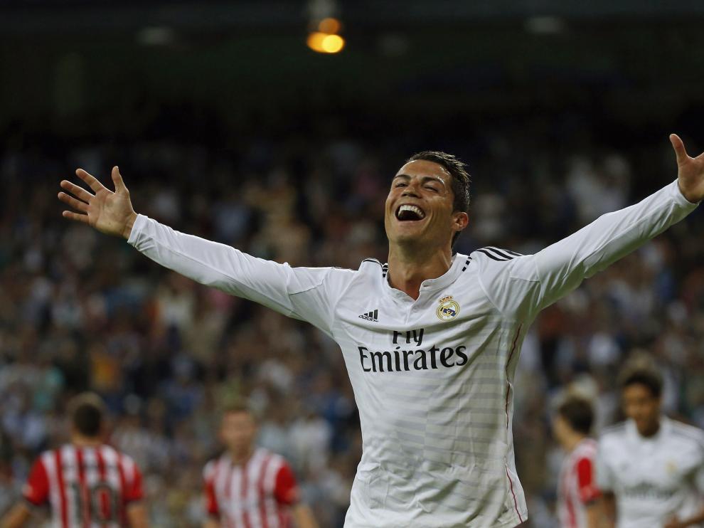 Cristiano Ronaldo celebra tras marcar un gol