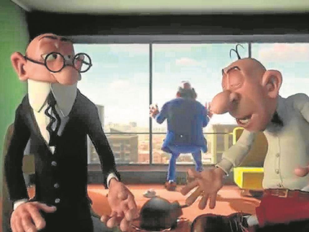 Un fotograma de la nueva entrega cinematográfica de 'Mortadelo y Filemón', que se verá en noviembre.