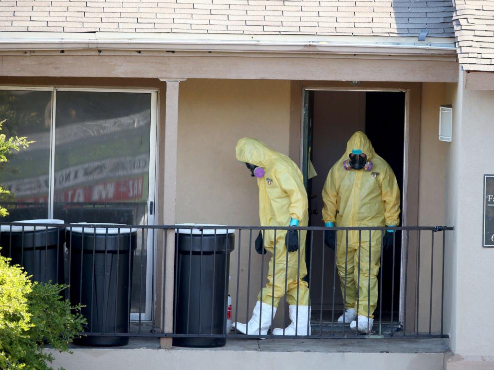 Registro del apartamento del liberiano Duncan, en Texas