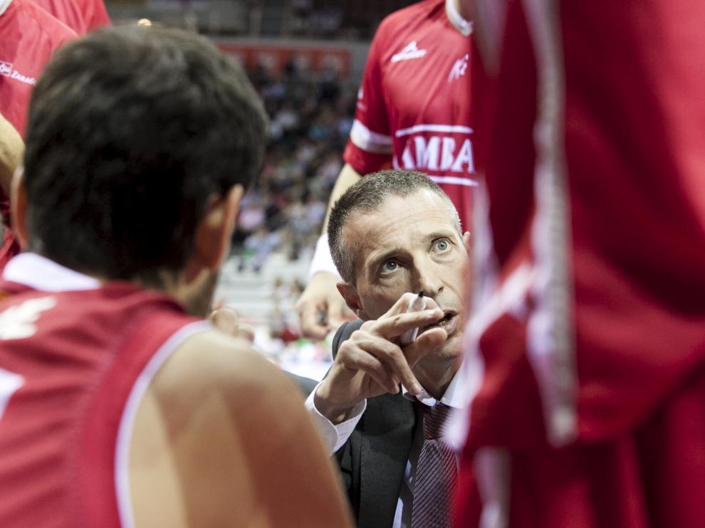 Ruiz Lorente, durante el encuentro frente al Joventut