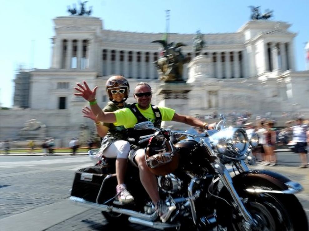 Roma intenta sacar las motos de su centro histórico