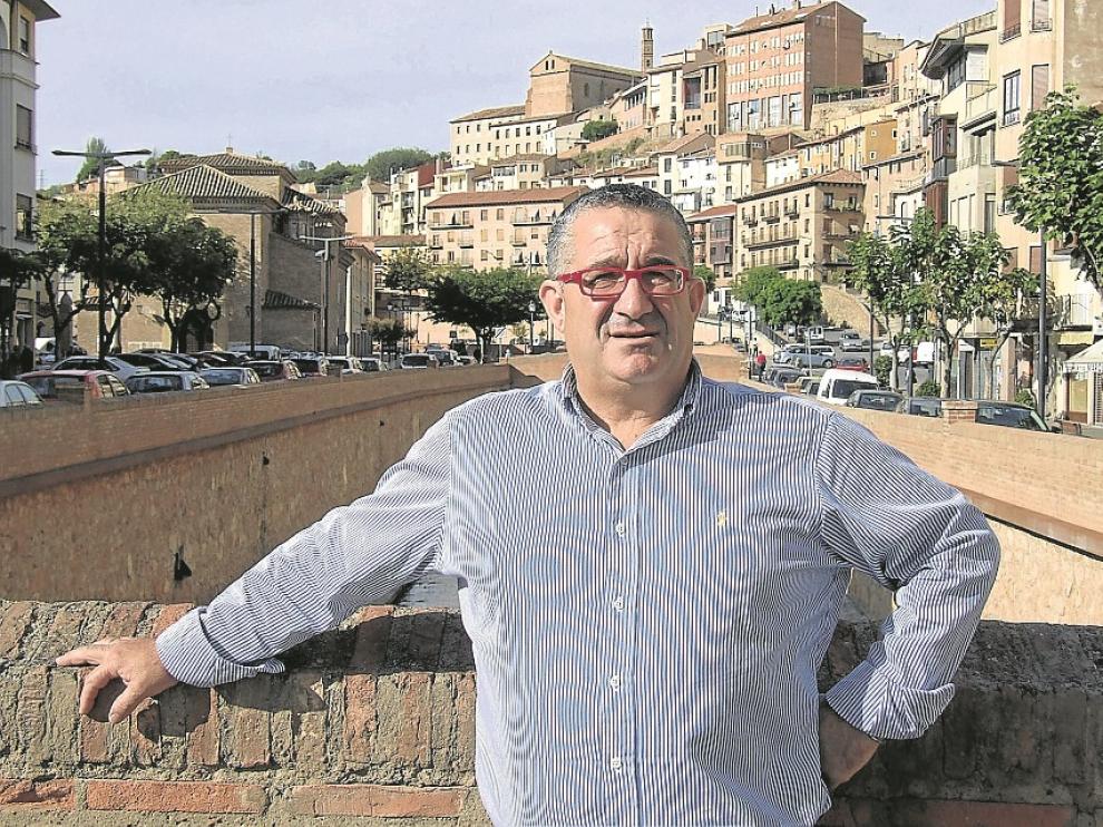 Alfredo Val, en Tarazona, donde vive y da clases.