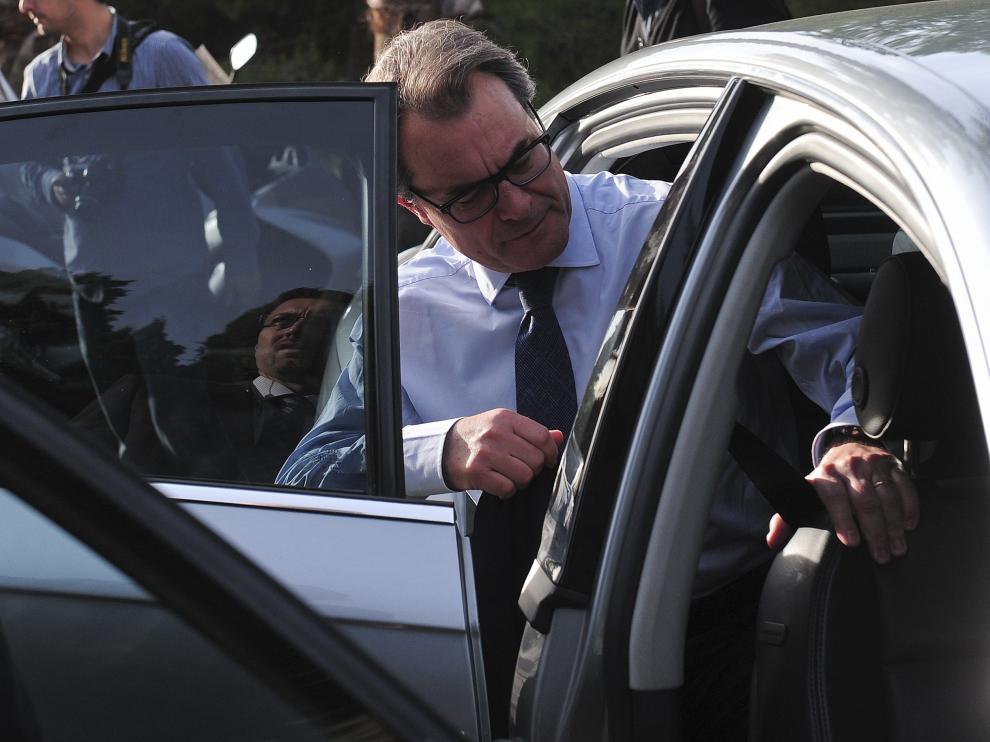 El presidente catalán, Artur Mas, este miércoles