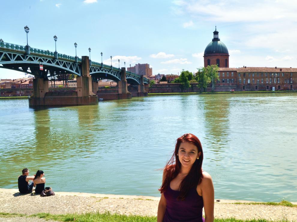 Marina Cañaveras, durante su estancia en Toulouse