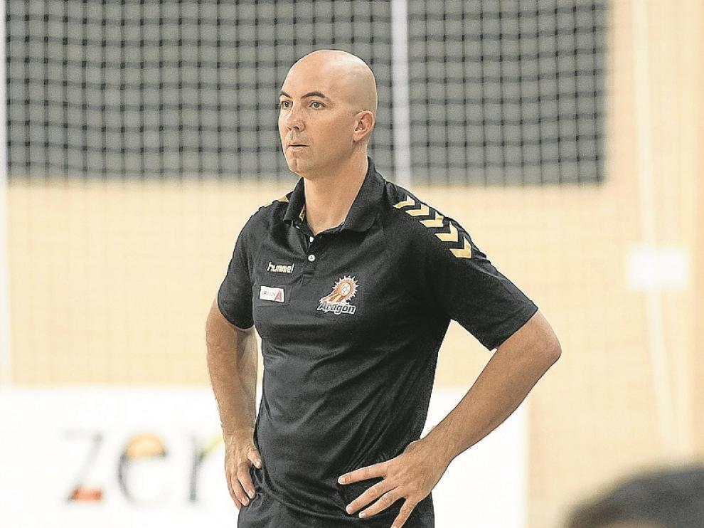 Demetrio Lozano, en un partido de esta temporada.