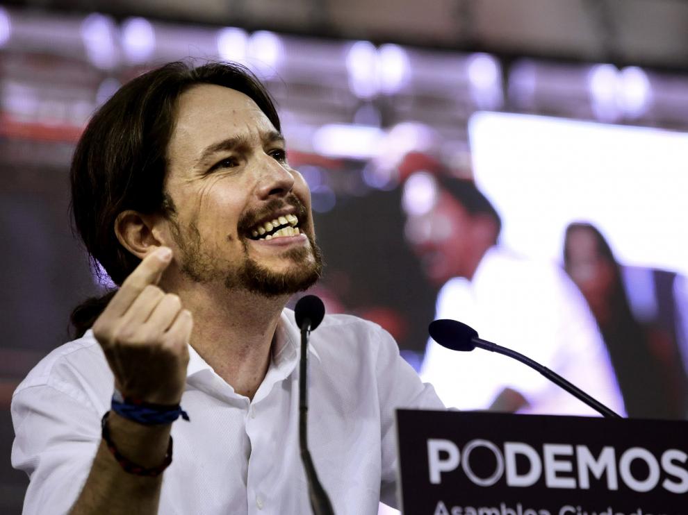 Pablo Iglesias en la Asamblea Ciudadana de Podemos