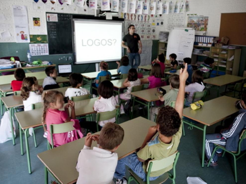 Un aula del CP Rosales del Canal