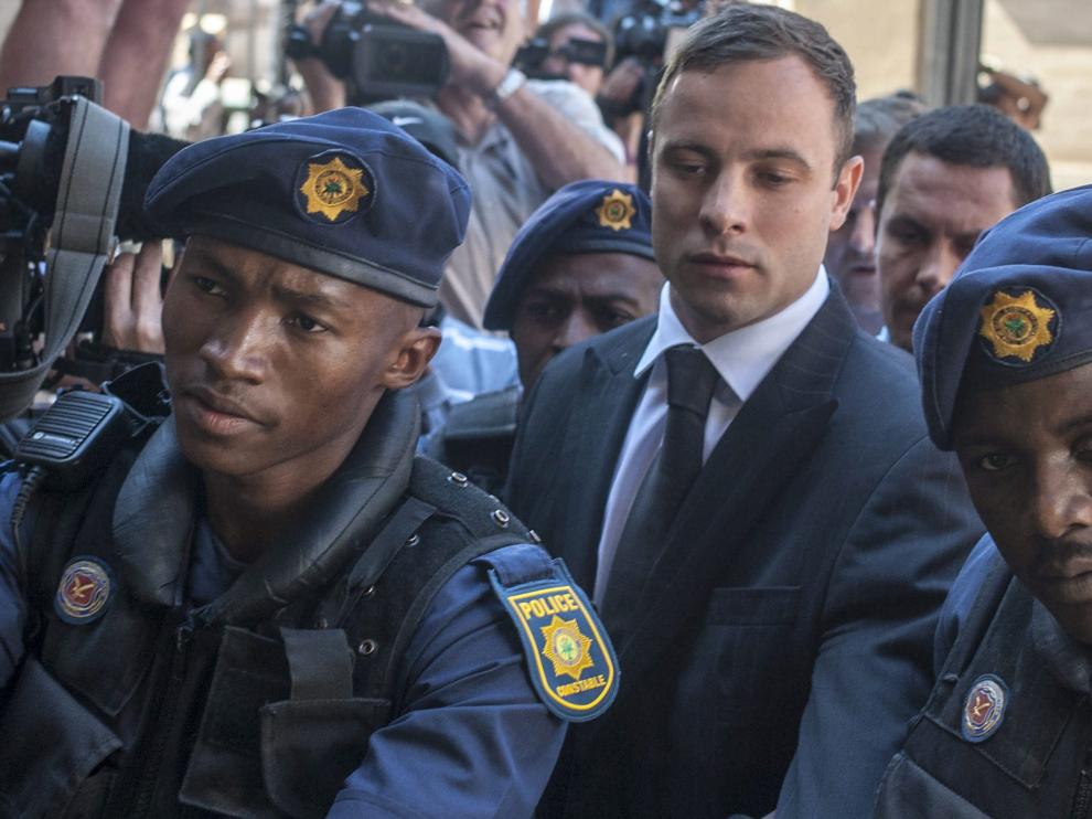 Pistorius ha estado presente en la lectura de la sentencia