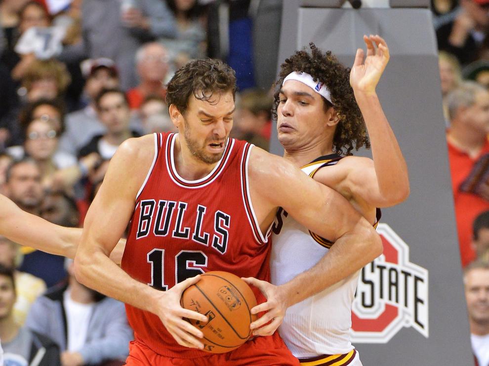 Gasol con su nueva camiseta en Chicago