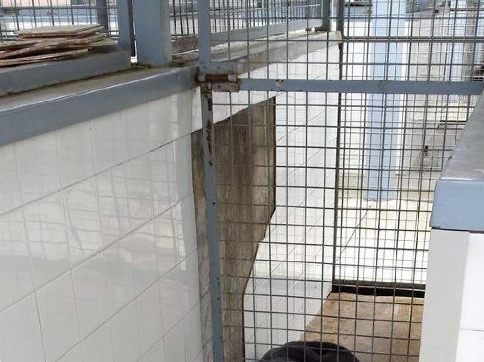 Imagen de las perreras de la Unidad de Guías Caninos de Sevilla