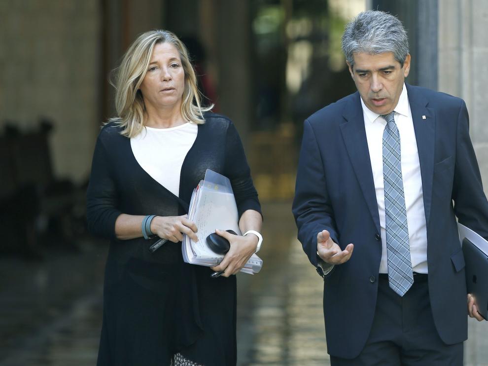 Francesc Homs, a su llegada a la reunión del Gobierno catalán