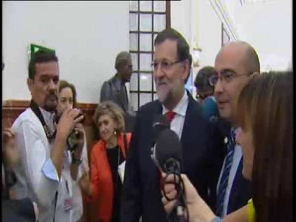 Rajoy esquiva a los medios a su salida del Congreso