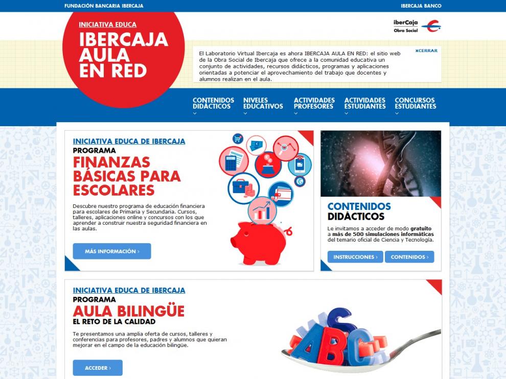 Imagen de la página web