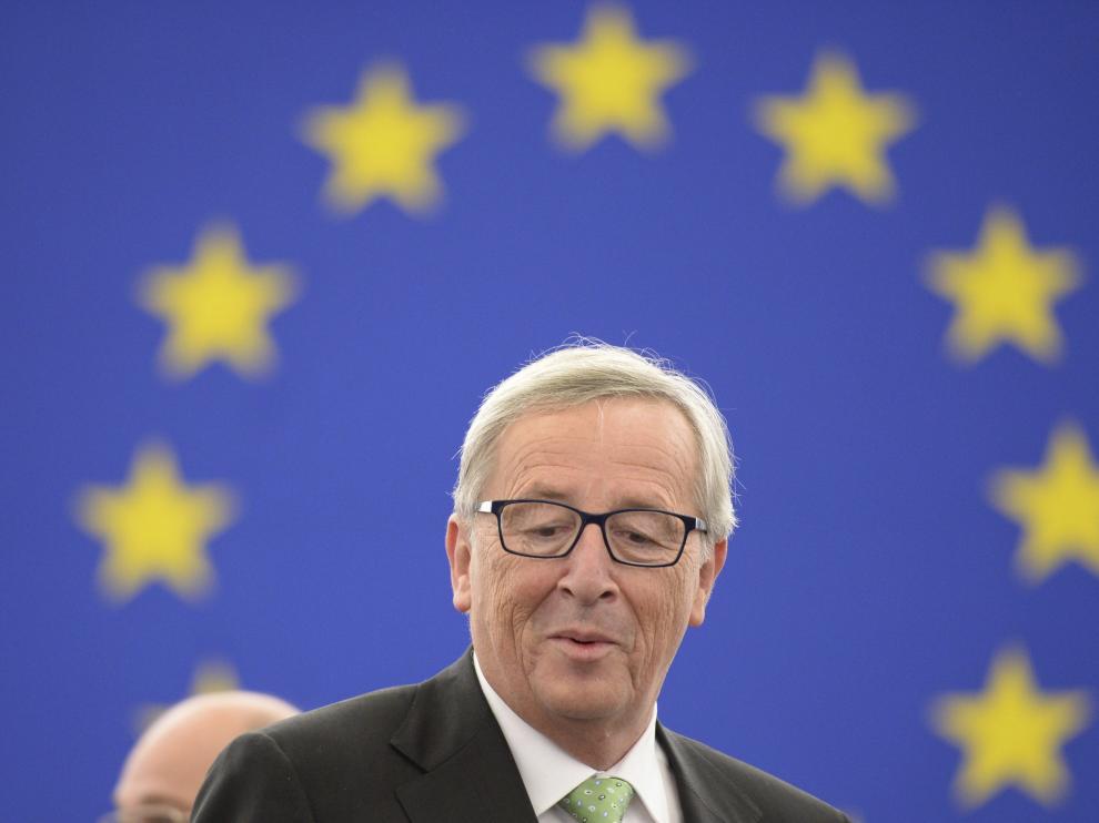Juncker en la sesión de este miércoles