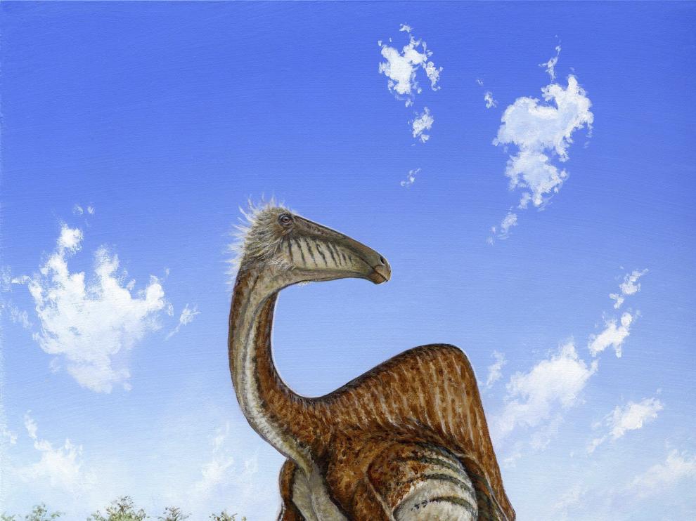 Recreación de un dinosaurio