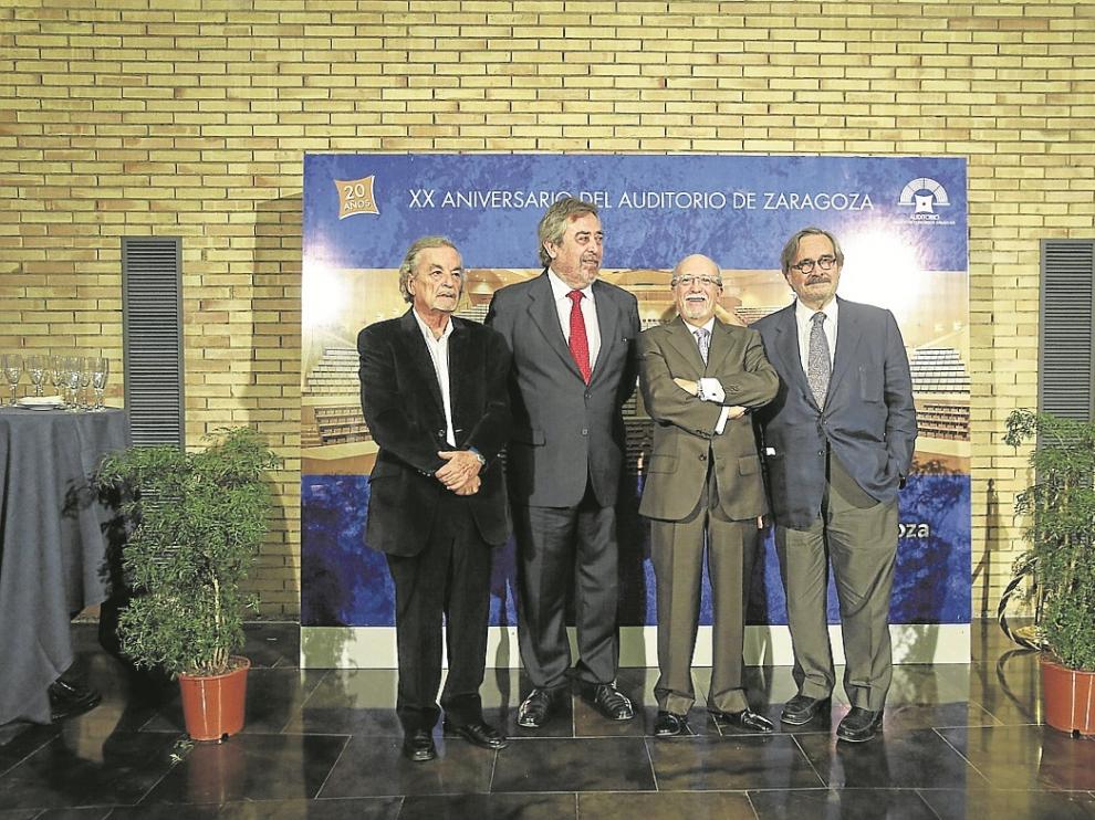 García Nieto, Belloch, Tapia y Pérez Latorre, durante la celebración.