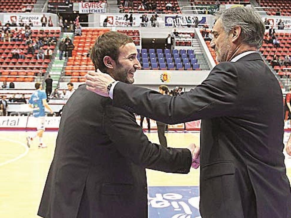 Sito Alonso y José Luis Abós, dos técnicos aragoneses en la cresta de la ola de la ACB.
