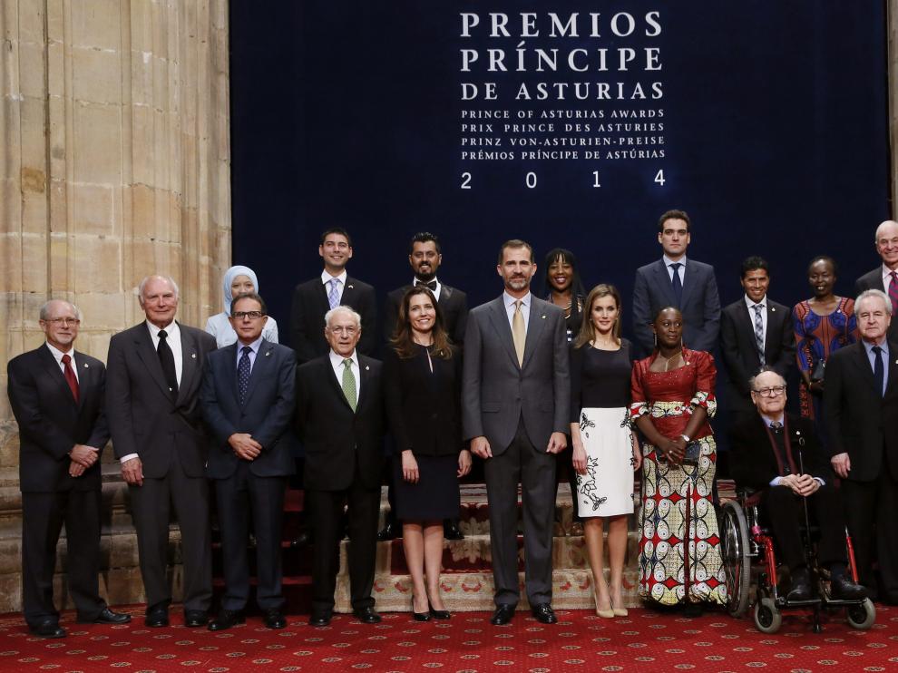 Foto de familia de los premios Príncipe de Asturias