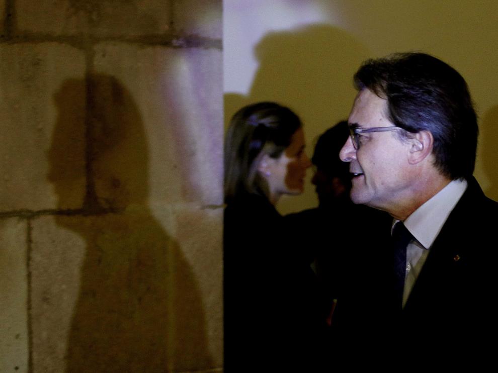 Artur Mas a su llegada al Parlamento Catalán