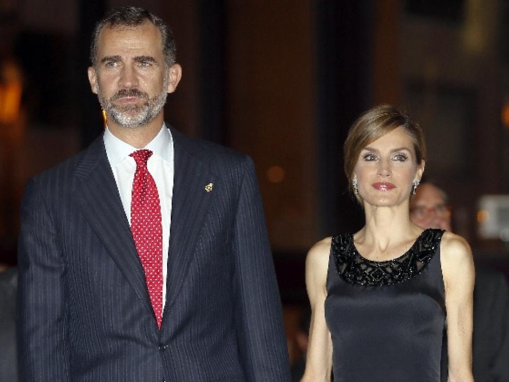 Los reyes llegaron este jueves a Oviedo