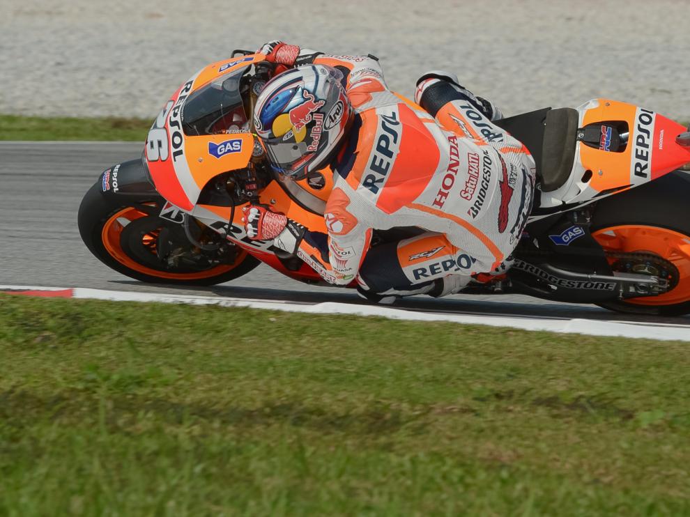 Pedrosa rueda en Sepang
