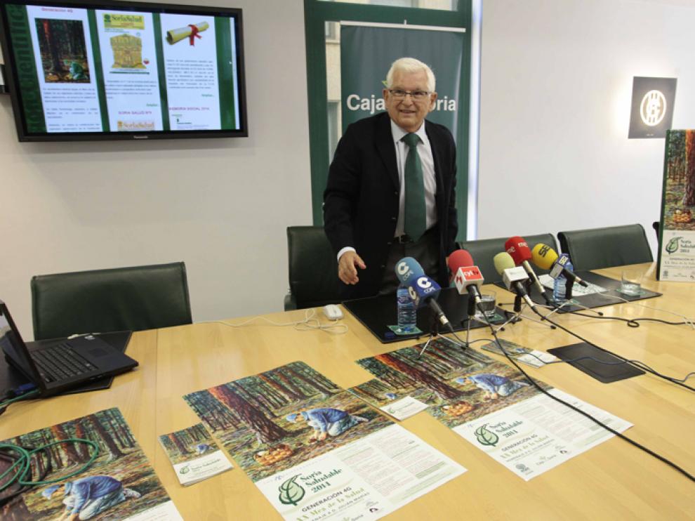 Juan Manuel Ruiz Liso, durante la presentación de la pasada edición del Mes de la Salud 'Soria Saludable',