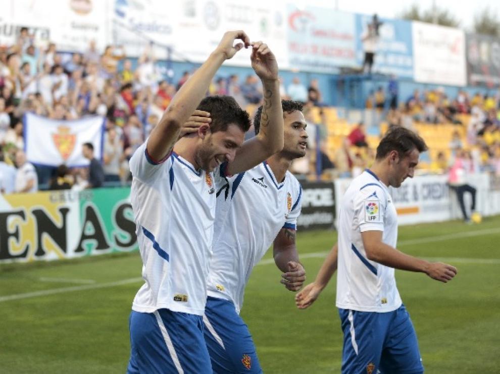 Borja Gastón marcó el gol dicisivo ante el Alcorcón, sumando 3 puntos en la clasificación.