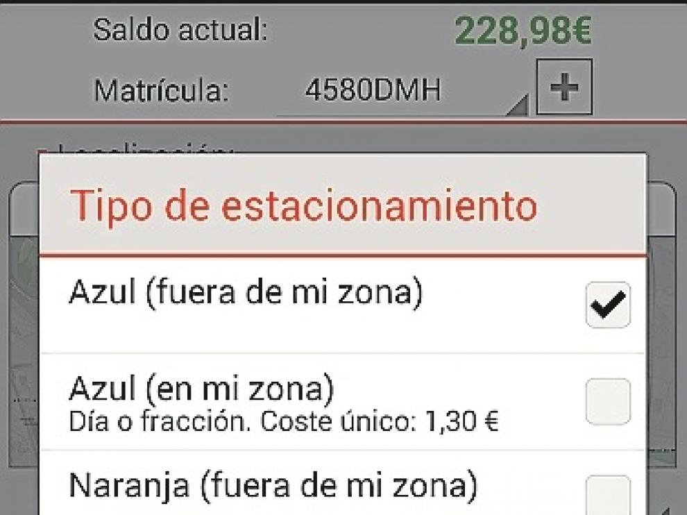 Una de las imágenes de la nueva aplicacicón, ApParca.