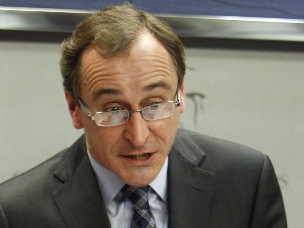 El portavoz parlamentario del PP, Alfonso Alonso.