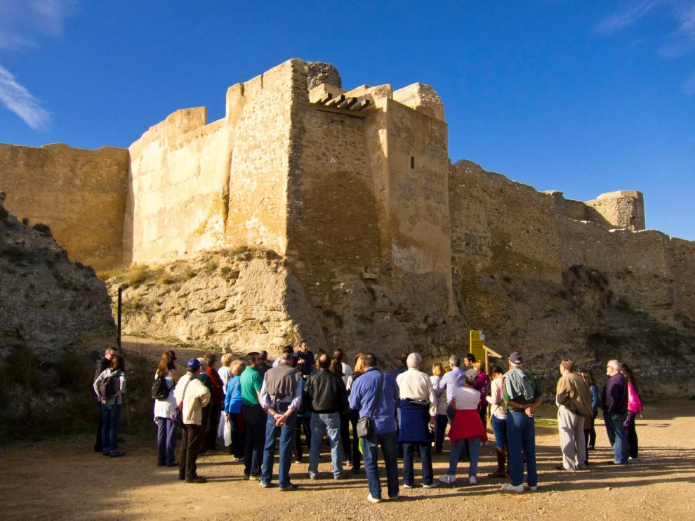 Una de las visitas al Castillo Mayor de Ayud