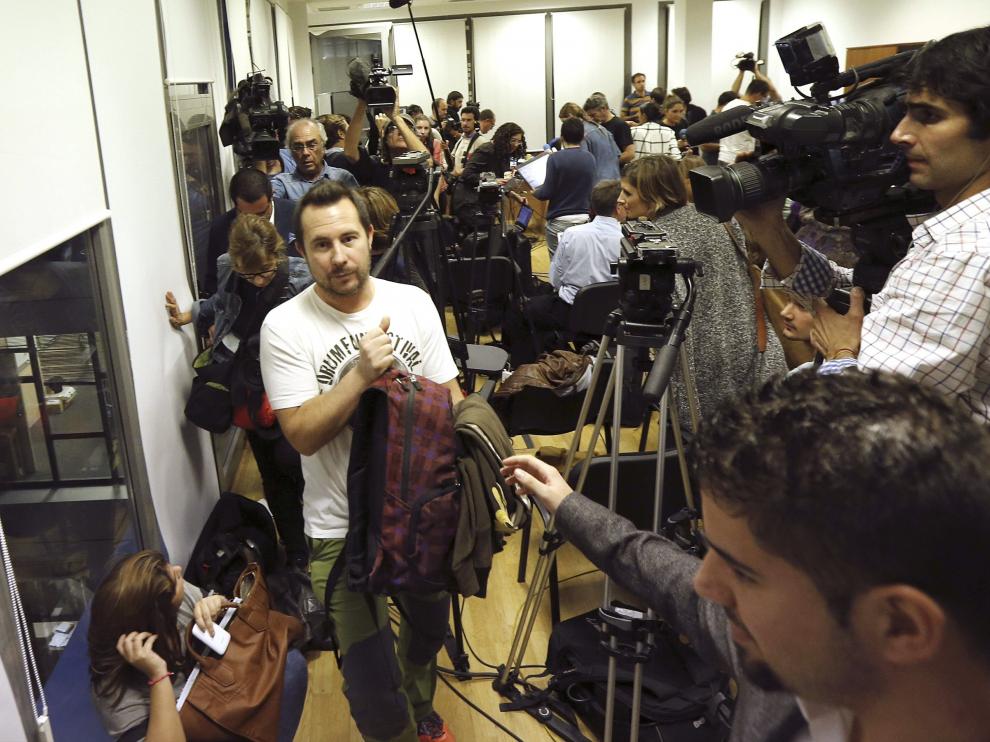 Javier Limón, en rueda de prensa.