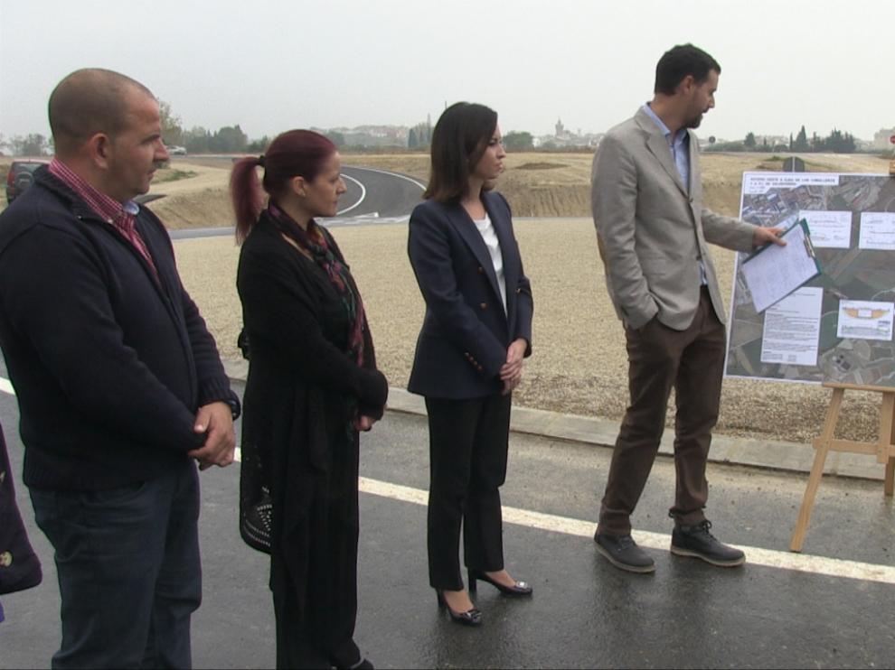 Abierto al tráfico el nuevo acceso al Polígono Valdeferrín desde la Variente de Ejea