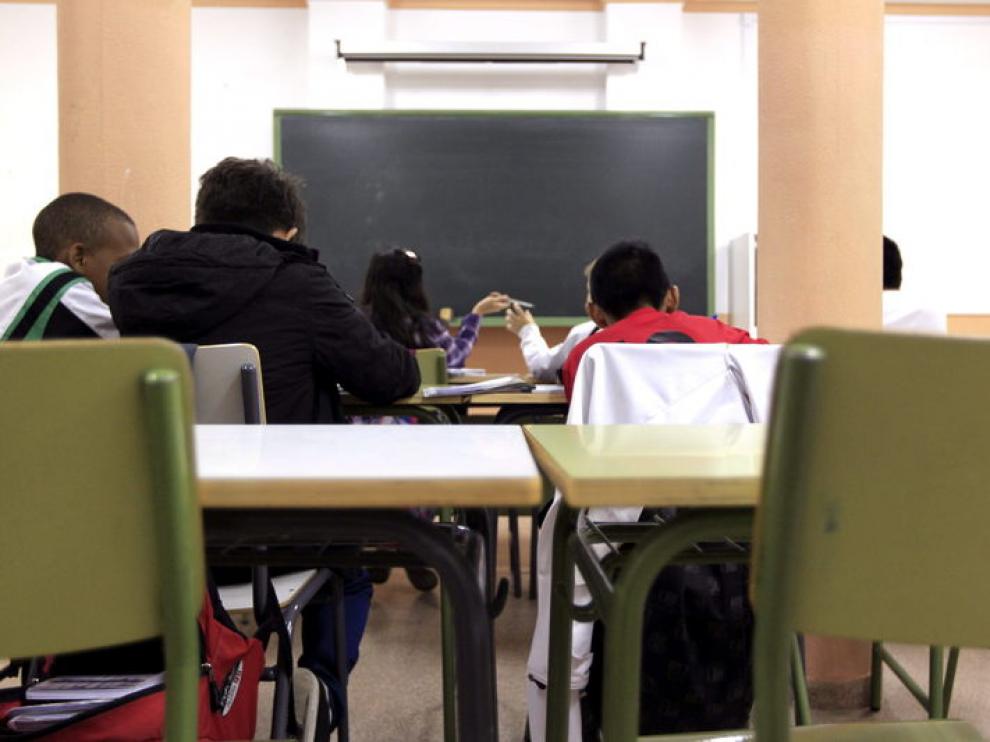 Aula de un colegio zaragozano