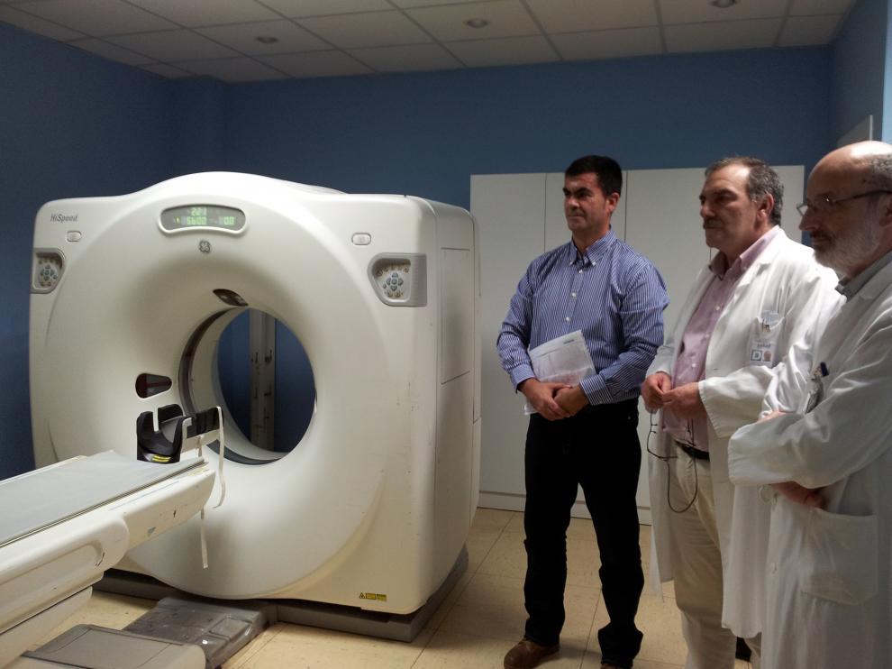 Imagen del viejo escáner del hospital Ernest Lluch de Calatayud