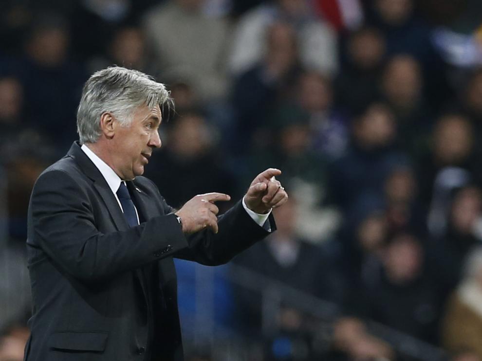 Ancelotti durante el partido contra el Liverpool