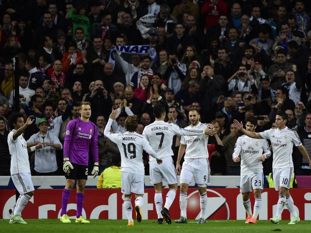 El Real Madrid se impuso por la mínima al Liverpool