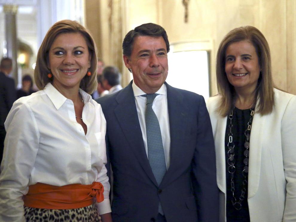 Ignacio González, antes de pronunciar una conferencia en el desayuno informativo del Fórum Europa.