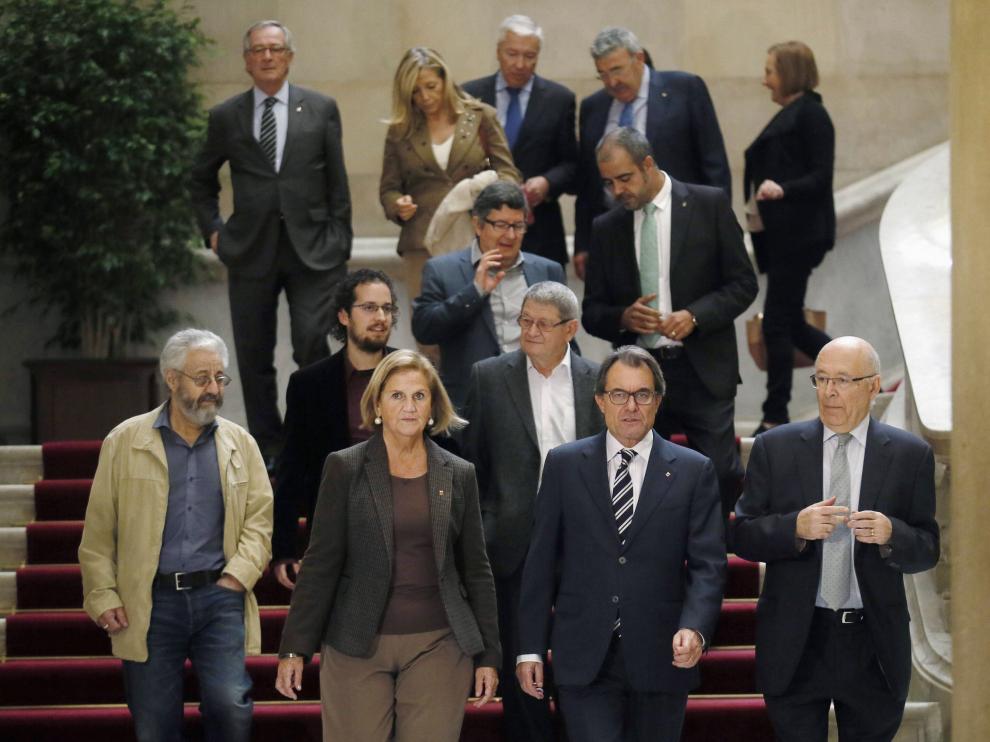 Artur Mas se reunió este viernes con representantes del Pacto Nacional para el Derecho a Decidir