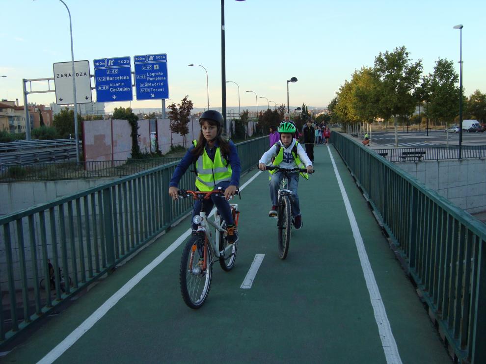 Ruta escolar en bici del CP Agustina de Aragón